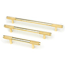 From The Anvil - Half Brompton Pull Handle - Medium - Polished Brass - 46868 - Choice Handles
