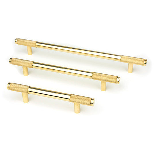 From The Anvil - Half Brompton Pull Handle - Medium - Polished Brass - 46868 - Choice Handles