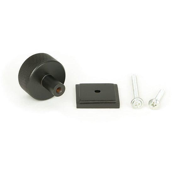 From The Anvil - Brompton Cabinet Knob - 32mm (Square) - Aged Bronze - 46869 - Choice Handles