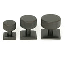 From The Anvil - Brompton Cabinet Knob - 32mm (Square) - Aged Bronze - 46869 - Choice Handles