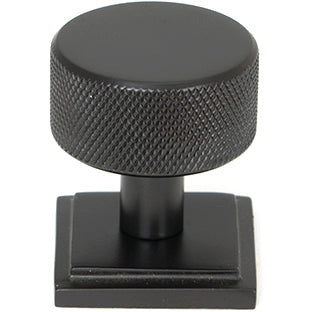 From The Anvil - Brompton Cabinet Knob - 32mm (Square) - Aged Bronze - 46869 - Choice Handles