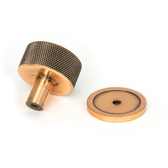 From The Anvil - Brompton Cabinet Knob - 32mm (Plain) - Polished Bronze - 46870 - Choice Handles