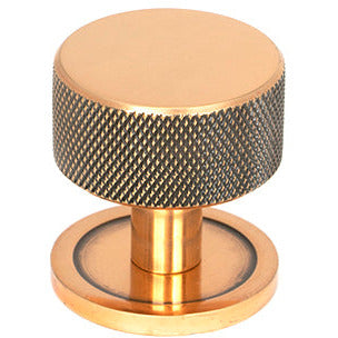 From The Anvil - Brompton Cabinet Knob - 32mm (Plain) - Polished Bronze - 46870 - Choice Handles
