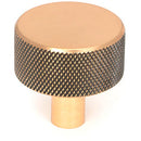 From The Anvil - Brompton Cabinet Knob - 32mm (No rose) - Polished Bronze - 46871 - Choice Handles
