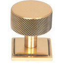 From The Anvil - Brompton Cabinet Knob - 32mm (Square) - Polished Bronze - 46873 - Choice Handles