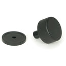 From The Anvil - Brompton Cabinet Knob - 32mm (Plain) - Matt Black - 46878 - Choice Handles