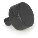From The Anvil - Brompton Cabinet Knob - 32mm (No rose) - Matt Black - 46879 - Choice Handles