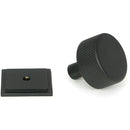 From The Anvil - Brompton Cabinet Knob - 32mm (Square) - Matt Black - 46881 - Choice Handles