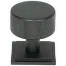 From The Anvil - Brompton Cabinet Knob - 32mm (Square) - Matt Black - 46881 - Choice Handles