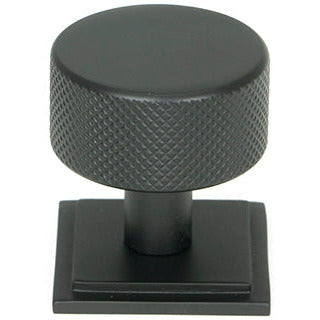 From The Anvil - Brompton Cabinet Knob - 32mm (Square) - Matt Black - 46881 - Choice Handles