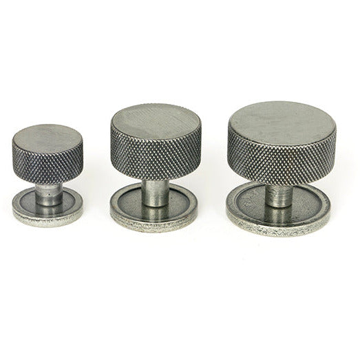 From The Anvil - Brompton Cabinet Knob - 32mm (Plain) - Pewter Patina - 46882 - Choice Handles