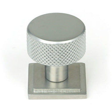 From The Anvil - Brompton Cabinet Knob - 25mm (Square) - Satin Chrome - 46884 - Choice Handles