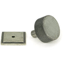 From The Anvil - Brompton Cabinet Knob - 32mm (Square) - Pewter Patina - 46885 - Choice Handles