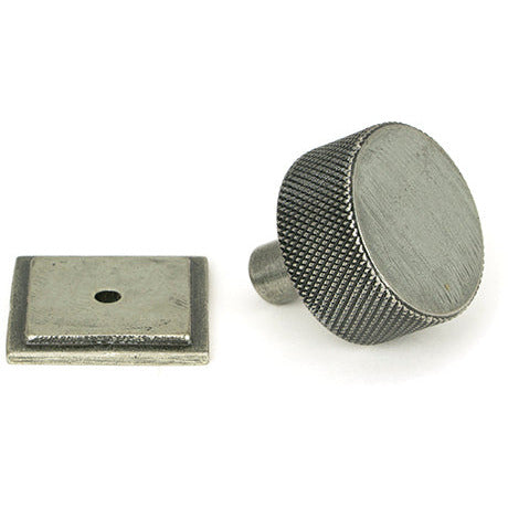 From The Anvil - Brompton Cabinet Knob - 32mm (Square) - Pewter Patina - 46885 - Choice Handles