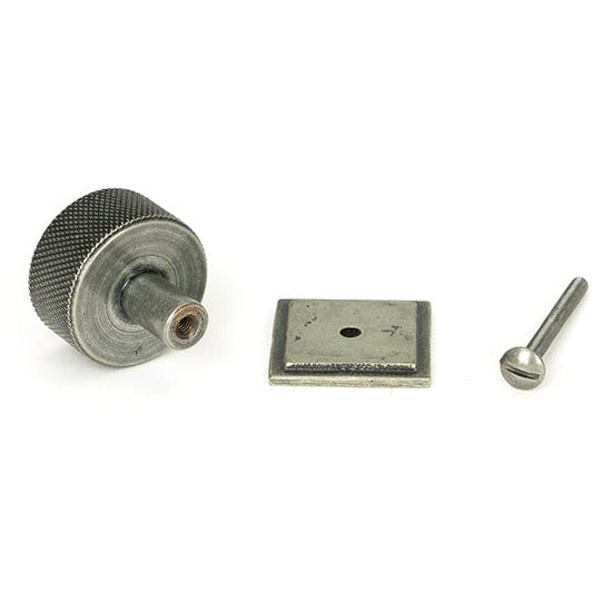 From The Anvil - Brompton Cabinet Knob - 32mm (Square) - Pewter Patina - 46885 - Choice Handles