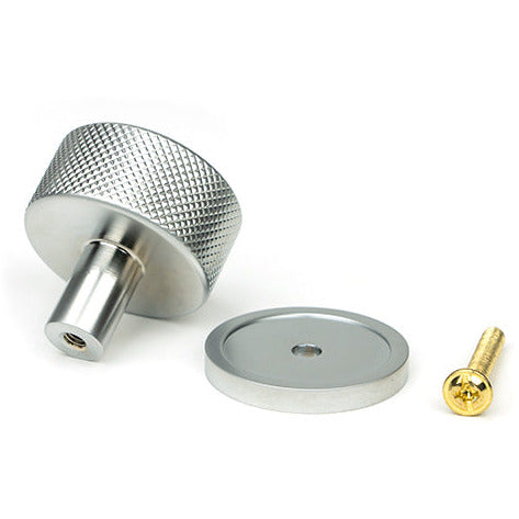 From The Anvil - Brompton Cabinet Knob - 32mm (Plain) - Satin Chrome - 46888 - Choice Handles