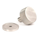 From The Anvil - Brompton Cabinet Knob - 32mm (Plain) - Satin Stainless Steel - 46890 - Choice Handles