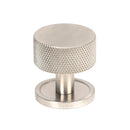From The Anvil - Brompton Cabinet Knob - 32mm (Plain) - Satin Stainless Steel - 46890 - Choice Handles