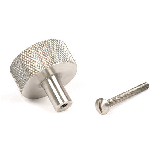 From The Anvil - Brompton Cabinet Knob - 32mm (No rose) - Satin Stainless Steel - 46891 - Choice Handles