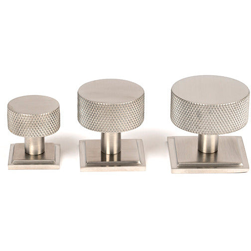 From The Anvil - Brompton Cabinet Knob - 32mm (Square) - Satin Stainless Steel - 46893 - Choice Handles