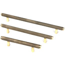 From The Anvil - Full Brompton Pull Handle - Medium - Aged Brass - 46895 - Choice Handles