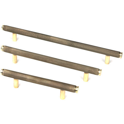 From The Anvil - Full Brompton Pull Handle - Medium - Aged Brass - 46895 - Choice Handles