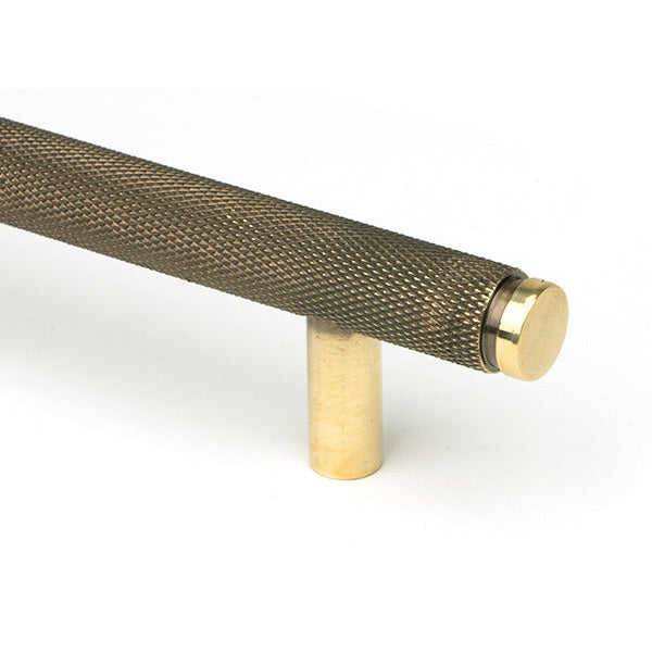 From The Anvil - Full Brompton Pull Handle - Large - Aged Brass - 46896 - Choice Handles