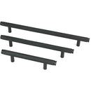 From The Anvil - Full Brompton Pull Handle - Large - Matt Black - 46914 - Choice Handles