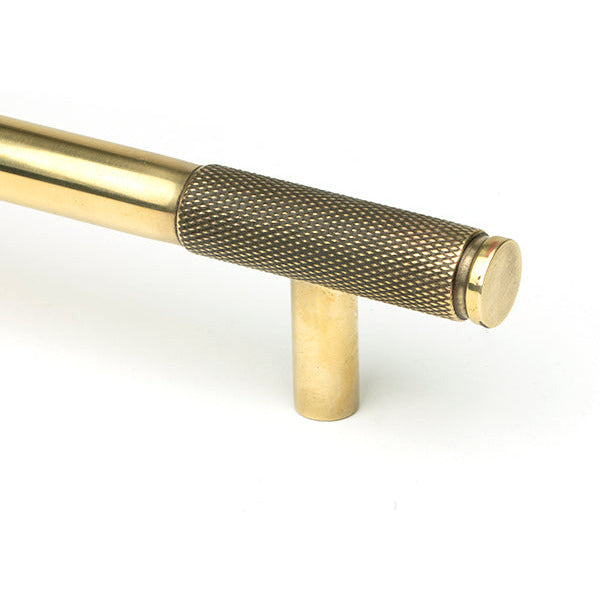 From The Anvil - Half Brompton Pull Handle - Small - Aged Brass - 46924 - Choice Handles