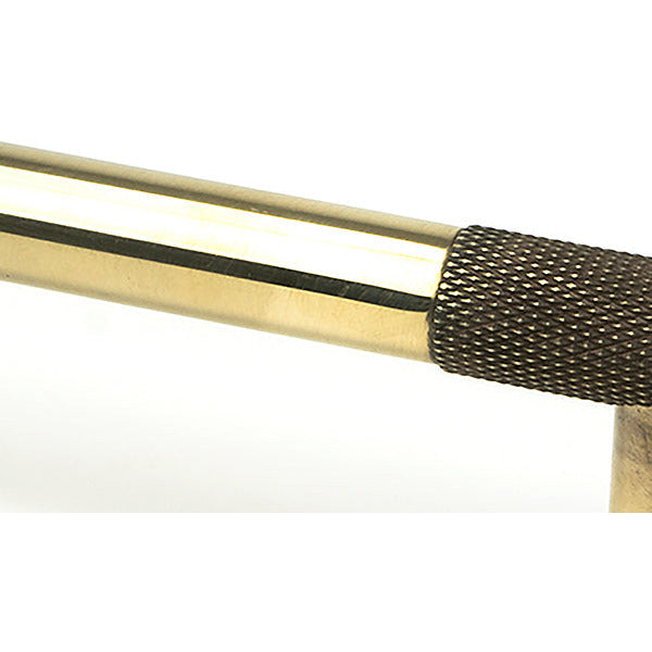 From The Anvil - Half Brompton Pull Handle - Medium - Aged Brass - 46925 - Choice Handles
