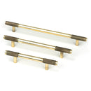 From The Anvil - Half Brompton Pull Handle - Medium - Aged Brass - 46925 - Choice Handles