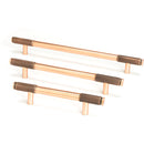 From The Anvil - Half Brompton Pull Handle - Small - Polished Bronze - 46936 - Choice Handles