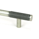From The Anvil - Half Brompton Pull Handle - Small - Pewter Patina - 46945 - Choice Handles