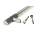 From The Anvil - Half Brompton Pull Handle - Medium - Pewter Patina - 46946 - Choice Handles