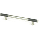 From The Anvil - Half Brompton Pull Handle - Medium - Pewter Patina - 46946 - Choice Handles