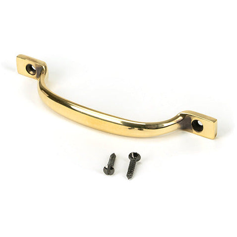 From The Anvil - Slim Sash Pull - Aged Brass - 46954 - Choice Handles