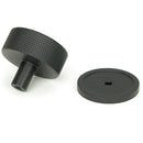 From The Anvil - Brompton Cabinet Knob - 38mm (Plain) - Matt Black - 47084 - Choice Handles