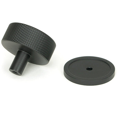 From The Anvil - Brompton Cabinet Knob - 38mm (Plain) - Matt Black - 47084 - Choice Handles