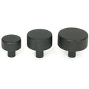 From The Anvil - Brompton Cabinet Knob - 38mm (No rose) - Matt Black - 47085 - Choice Handles