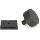 From The Anvil - Brompton Cabinet Knob - 38mm (Square) - Matt Black - 47087 - Choice Handles