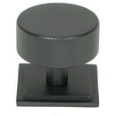 From The Anvil - Brompton Cabinet Knob - 38mm (Square) - Matt Black - 47087 - Choice Handles
