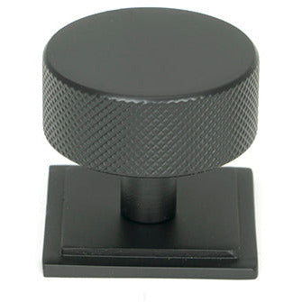 From The Anvil - Brompton Cabinet Knob - 38mm (Square) - Matt Black - 47087 - Choice Handles