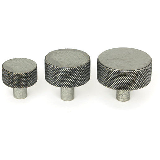 From The Anvil - Brompton Cabinet Knob - 38mm (No rose) - Pewter Patina - 47089 - Choice Handles