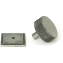 From The Anvil - Brompton Cabinet Knob - 38mm (Square) - Pewter Patina - 47091 - Choice Handles