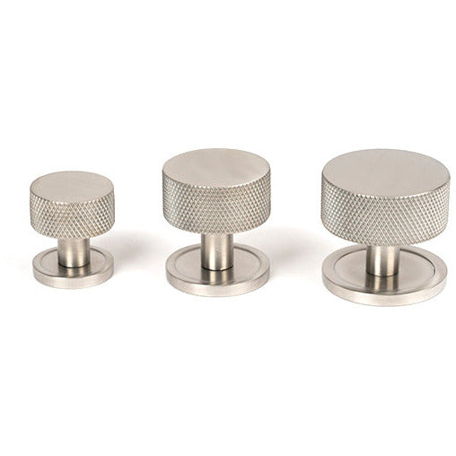 From The Anvil - Brompton Cabinet Knob - 38mm (Plain) - Satin Stainless Steel - 47096 - Choice Handles
