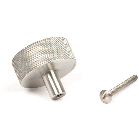 From The Anvil - Brompton Cabinet Knob - 38mm (No rose) - Satin Stainless Steel - 47097 - Choice Handles