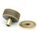 From The Anvil - Brompton Cabinet Knob - 38mm (Plain) - Aged Brass - 47137 - Choice Handles
