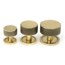 From The Anvil - Brompton Cabinet Knob - 38mm (Plain) - Aged Brass - 47137 - Choice Handles