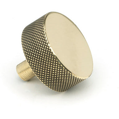 From The Anvil - Brompton Cabinet Knob - 38mm (No rose) - Aged Brass - 47138 - Choice Handles