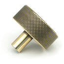 From The Anvil - Brompton Cabinet Knob - 38mm (No rose) - Aged Brass - 47138 - Choice Handles